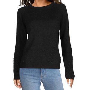 NWT Nanette Nanette Lepore Textured Ribbed Trim Crewneck Sweater Medium